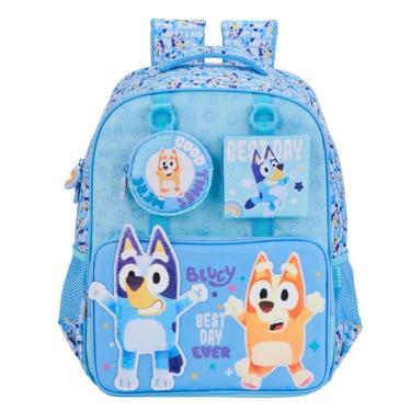 Imagem de Mochila Escolar Infantil Bolsa De Costas Original Bluey-Unissex