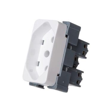 Imagem de Conjunto margirius b3 módulo tomada 2p+t 10a pa019416 branco 673056