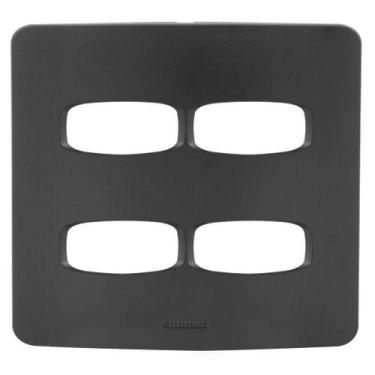 Imagem de Placa 4 Módulos 4X4 - Alumbra Gracia Black Maxx - Gbmx042