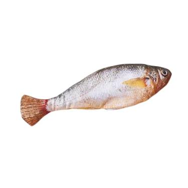 Imagem de Brinquedo robótico de peixe e gato | Brinquedo de exercício para gatos - Rabo real interativo balançando, pulando peixe para exercícios internos de gatinho, tédio