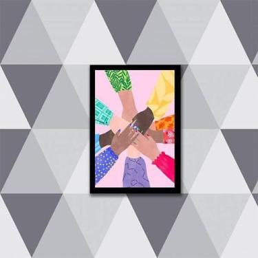Imagem de Quadro Juntos Somos Mais Fortes 24X18Cm - Quadros On-Line