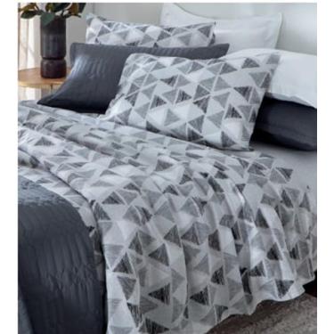 Imagem de Jogo de cama CASAL E QUEEN 100% ALGODÃO Essenciale 4 Peças (Casal, Geométrico 1)