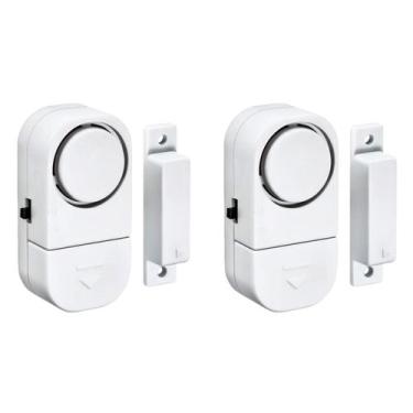 Imagem de 02 Alarmes Sonoros Contra Invasão Porta Janela Sem Fios - Zein