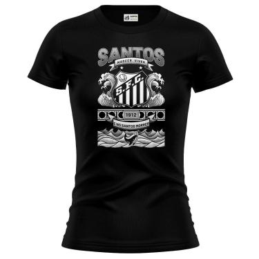 Imagem de Camiseta Feminina Santos Futebol Clube Oficial Baby Look-Feminino