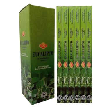 Imagem de Incenso Indiano Sac Eucalipto - Vitalidade e Renovação 6 Caixas