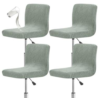 Imagem de Eco-Ancheng Capas de banco de bar, 4 peças, altura do balcão, bancos de bar giratórios, à prova d'água, banco de pub, capa de cadeira com encosto alto, banquinho de bar, para cozinha, bar, café, 16