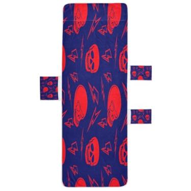 Imagem de STAYTOP Capa de toalha de cadeira de descanso 215,88 cm x 76,2 cm, capa de espreguiçadeira macia, capas de cadeira de praia com bolsos para jardim ao ar livre, pátio, pátio, banhos de sol, gramado