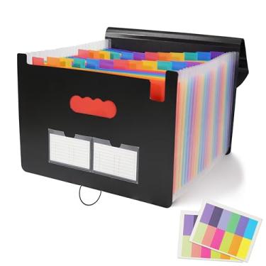 Imagem de Pasta expansível de 24 bolsos (preto)