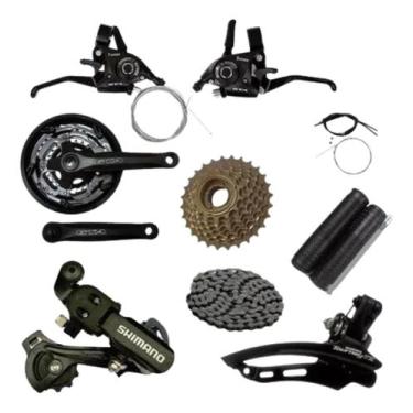 Imagem de Kit Grupo 24v Câmbios Shimano +corrente+ Catraca+ Rapid Fire - Shimano