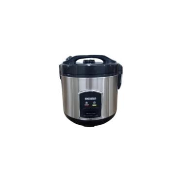 Imagem de Panela de Arroz Elétrica, 1 Litro, 400W, 127V, Preta, Antiaderente, com Copo Medidor e Grade para Vapor, 20.5x20.5x23.5cm