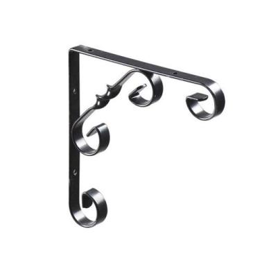 Imagem de Mão Francesa Colonial 20Cm em Aço Preto Multivisão