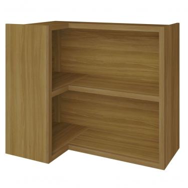 Imagem de Armário Aéreo Para Cozinha De Canto Com Prateleira Imperatriz Freijó - Nesher