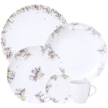 Imagem de Aparelho De Jantar E Chá Fogli Em Porcelana Com 20 Peças - Tramontina