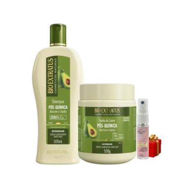 Imagem de Kit 1 Shampoo 1 Banho creme Tratamento restaurador Pós Quimica 500 ml 