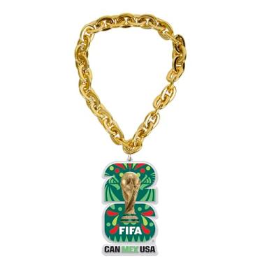 Imagem de HONAV Corrente de leque com logotipo da Copa do Mundo FIFA do México de 43 cm – Cordão FIFA durável, leve e confortável, design oficialmente licenciado – Perfeito para crachás, chaves e uso diário