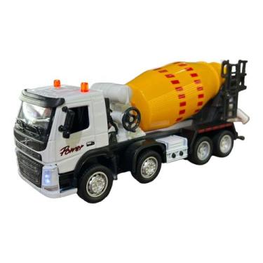 Imagem de Miniatura Caminhão Volvo Fm Betoneira Acende Luz E Som 1:50 - China