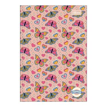 Imagem de Caderno Brochura Capa Dura Pequeno 1/4 Pepper 80 Folhas Tilibra Estampa 1