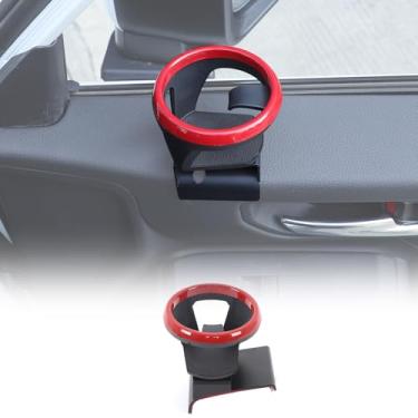 Imagem de LLKUANG Suporte de copo de carro compatível com Toyota Land Cruiser 250 Prado J250 LC250 2024 2025 2026 Suporte de copo de aço carbono para porta frontal, acessórios interiores de suporte de copo para