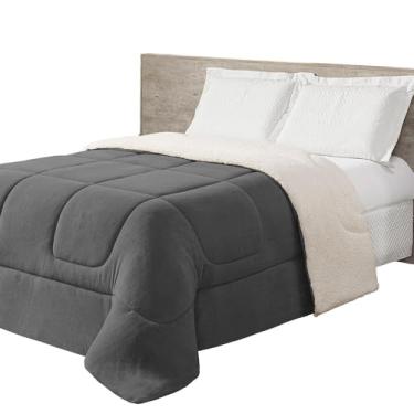Imagem de Coberdrom Refilado Dupla Face Maya Queen Cinza