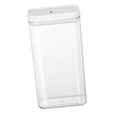 Imagem de WeiLaiKeQi Pote de armazenamento de cozinha transparente de 1200 ml para grãos de café, gaveta de armário, lata de armazenamento profissional multifuncional