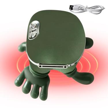 Imagem de Massajador De Pescoço Com Calor, Dispositivo para Relaxamento Muscular, Massagem Elétrica Recarregável com 2 Modos de Calor, para Casa Viagem Rotina Diária Fim de Semana Feriado