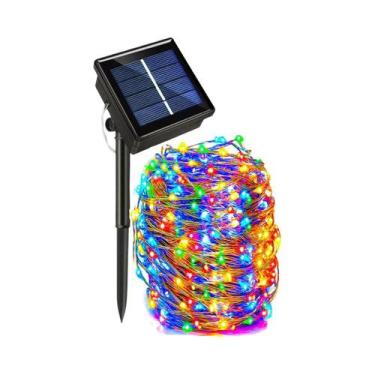 Imagem de Luzes De Fada Solares Impermeáveis Para Exterior, 8 Modos, Luzes De Co