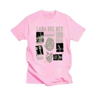 Imagem de Camiseta Unissex plus Size Com Estampa De Lana Del Rey, Moda Hip Hop S