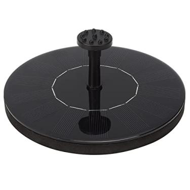 Imagem de WALFRONT Bomba de Fonte Solar Antientupimento 160MM Painel Solar Mono Silício Bomba DC Sem Escova Removível Controle de Fluxo Ajustável para Pátio de Lago de Jardim