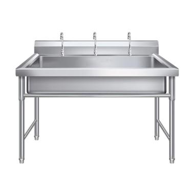 Imagem de Lava-louça para uso ao ar livre, lava-louça de aço inoxidável, lava-louça para serviço, lava-louça independente, lava-louça de cozinha de uma só tigela, lava-louças de restaurante comercial, lavatório