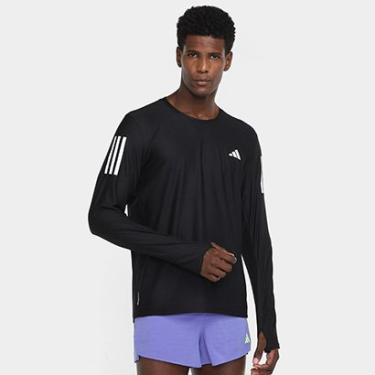 Imagem de Camiseta Manga Longa Adidas Own The Run Base Masculina-Masculino