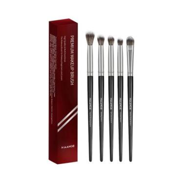 Imagem de Conjunto De 5 Pincéis De Maquiagem Para Sombra De Olhos Com Cerdas Mac