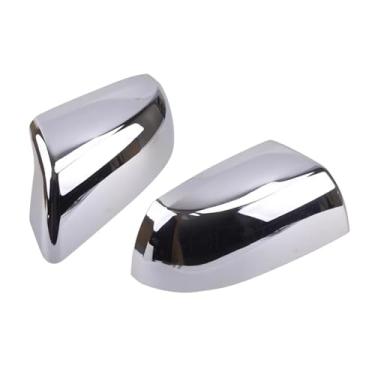 Imagem de Exterior do carro retrovisor lateral espelho capa asa porta exterior habitação guarnição Compatível com toyota tundra/sequoia 2008-2020(Silver)