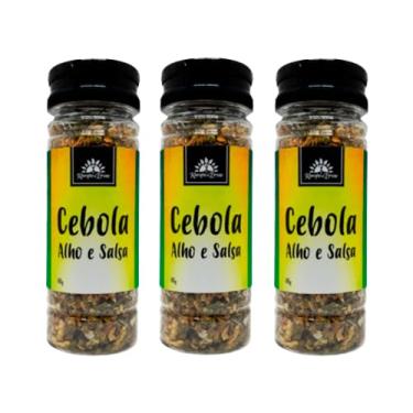 Imagem de Kit 3X: Cebola, Alho e Salsa Tempero Kampo de Ervas 40g