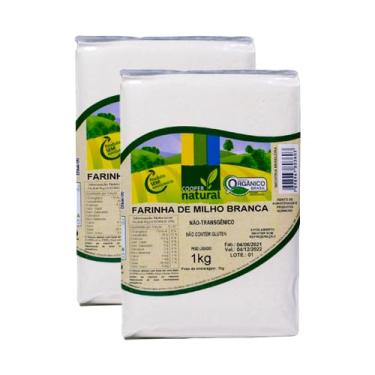 Imagem de Kit 2X: Farinha de Milho Branca Orgânica Coopernatural 1kg