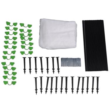 Imagem de aqxreight Aros de Estufa Crescer Kit Túnel Fibra de Vidro Polietileno Diy Jardim Aros Quadro Suporte Suprimentos Jardinagem para Cama Elevada Capa de Linha é Material Flexível Tem Suporte de