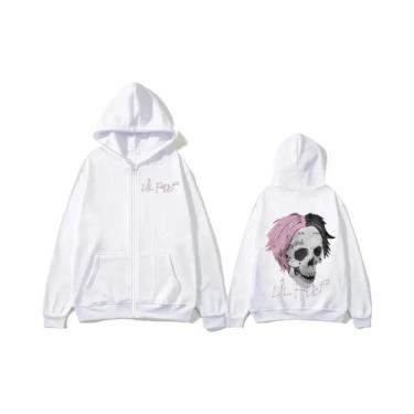 Imagem de Moletom Masculino Oversized Retro Hip-hop De Algodão Com Estampa Lil P