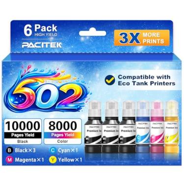 Imagem de Substituição para 502 frascos de refil de tinta para Epson ET-2850 ET-3850 ET-2760 para ET-4760 ET-3760 ET-15000 ST-4000 ST-2000 ET-3710 ET-2750 ET-3750 ET-4880 50 ET4 Impressora 750 ET2700 ST3000
