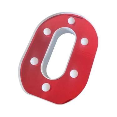 Imagem de Luzes De Letras LED Vermelhas 16CM, Luminárias De Alfabeto E Números P