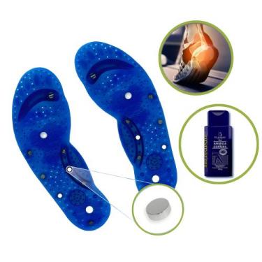 Imagem de Kit Palmilha Magnética com Imãs De Neodímio Gel Arnica e Copaíba - Up 