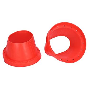 Imagem de KIMISS 2pcs Capa de Silicone à Prova d'água para Alto-falante de Carro, Almofadas Protetoras de Isolamento Vermelho para Sistemas de áudio de Carro, Adaptador de Montagem Antiderrapante para
