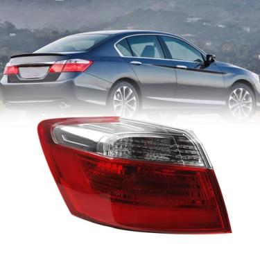 Imagem de Dasbecan Conjunto de luz traseira compatível com Honda Accord Sedan EX LX Sport 2013 2014 2015 lâmpada traseira de halogênio esportiva substituição do lado esquerdo do motorista #33550T2AA01 HO2804101