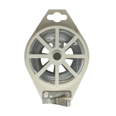 Imagem de Fio de jardim de 50 m com carretel de cortador e dispensador integrado - Laços flexíveis para plantas e laços torcidos para suporte de plantas ao ar livre, arranjos de flores internos, grinalda