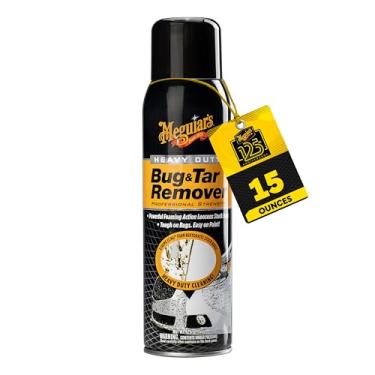 Imagem de Meguiar's Removedor de insetos e alcatrão resistente, spray de remoção rápida de insetos e alcatrão para detalhes, tecnologia segura de revestimento transparente Pro Strength com poderosa ação de