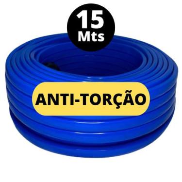 Imagem de Mangueira ANTI-TORÇÃO 15 METROS Não Dobra Resistente Reforçada Chata -