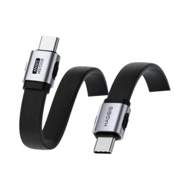 Imagem de Cabo USB-C Para USB-C De 90 Graus Com Carregamento Rápido De 240W Para