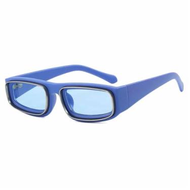 Imagem de Óculos de Sol Unissex em Cores Vibrantes, Estilo Punk, Proteção UV400, Ideais para Esportes ao Ar Livre, Corrida e Ciclismo, Azul