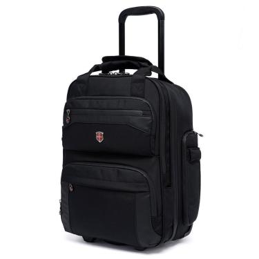 Imagem de Mochila Executiva De Rodinhas Espaçosa Trabalho Notebook 36 Litros-Masculino