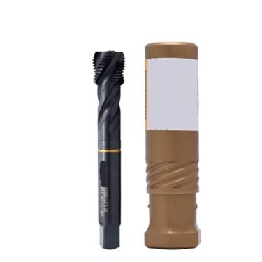 Imagem de Conjunto de torneiras de tubo caneladas em espiral G 1/8 1/4 3/8 1/2 3/4 - Ferramenta de rosqueamento manual para encanamento, torneiras, roscas de parafuso de máquina - Torneiras de tubos duráveis e