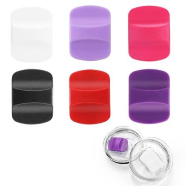 Imagem de 6 peças de substituição deslizante magnético de tampa, slide magnético compatível com tampas YETI 283 g, 473 ml, 590 ml, 737 g, 850 g (08)