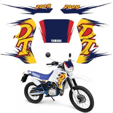 Imagem de SPORTINOX, Kit Adesivos Para Yamaha DT 200R 1996 Moto Branca Completo